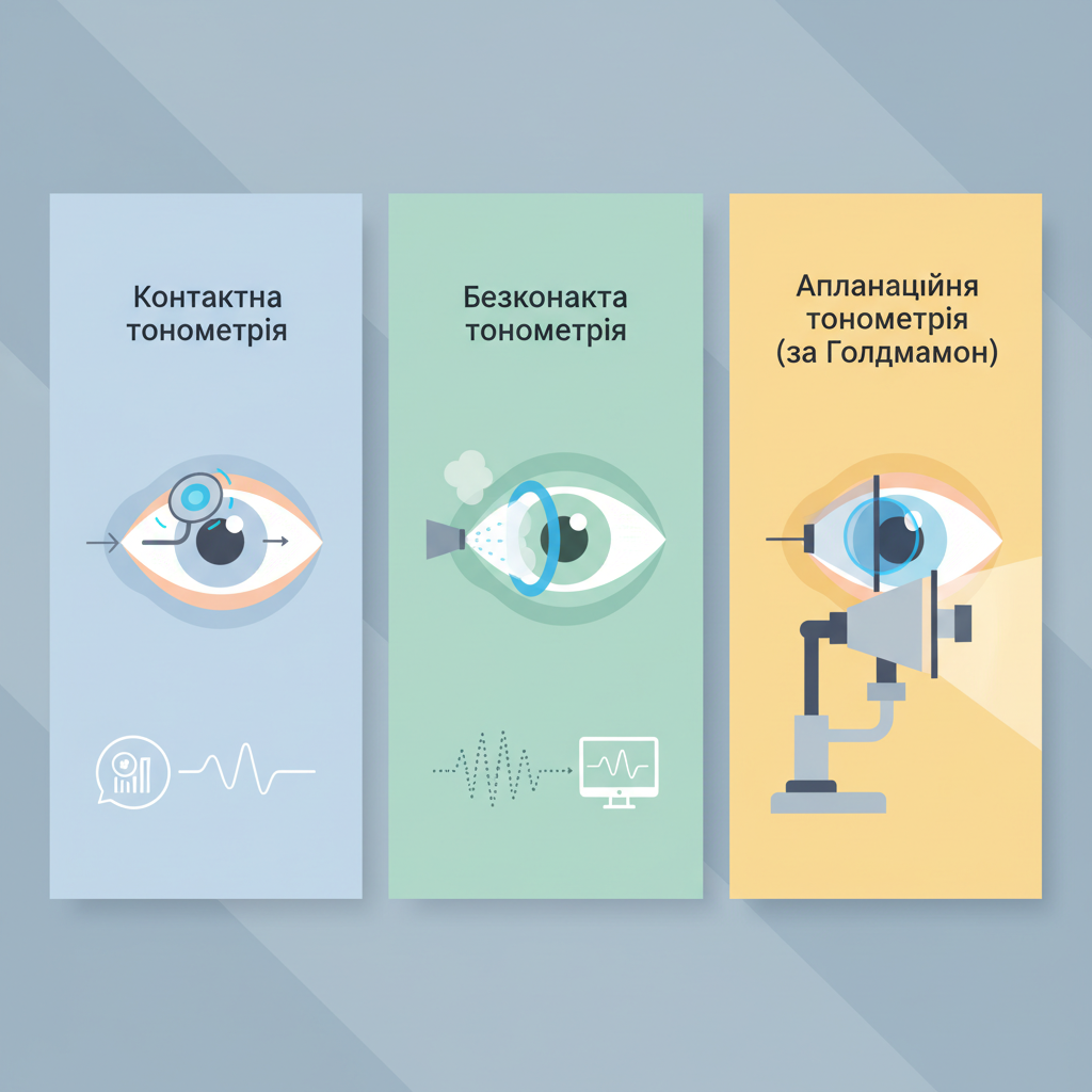 Основні методи тонометрії ока — иллюстрация к статье «тонометрія ока»