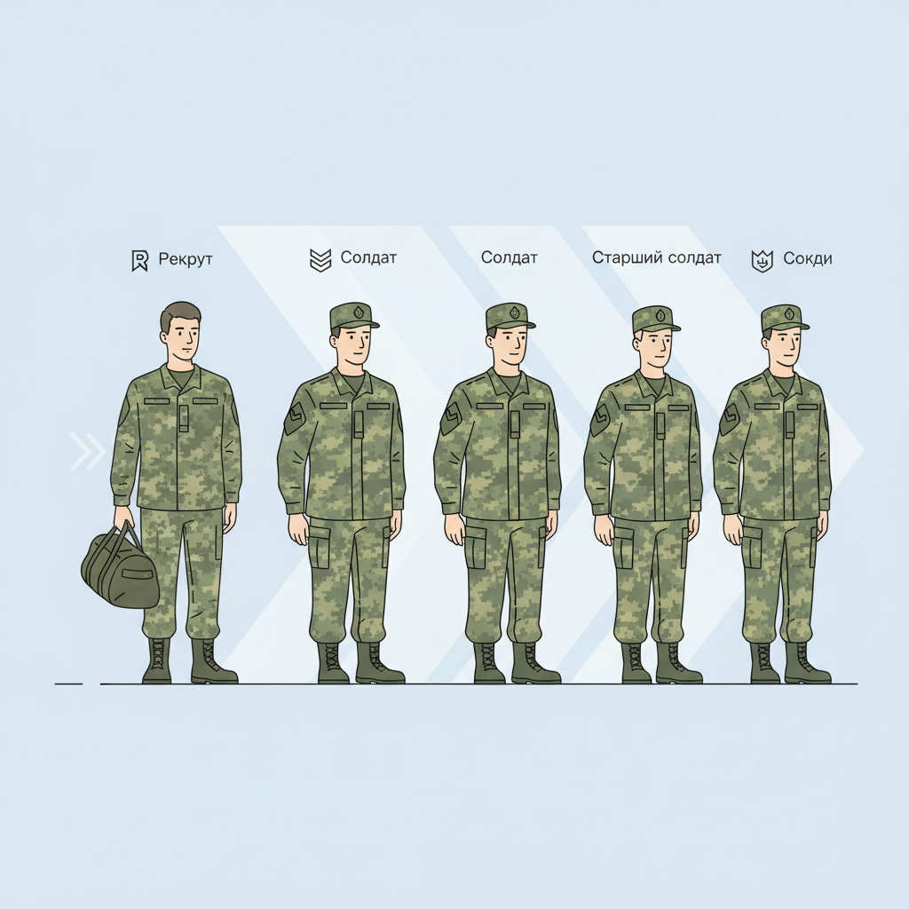 Звания рядового состава: от рекрута до старшего солдата — иллюстрация к статье «звания в армии украины по порядку»
