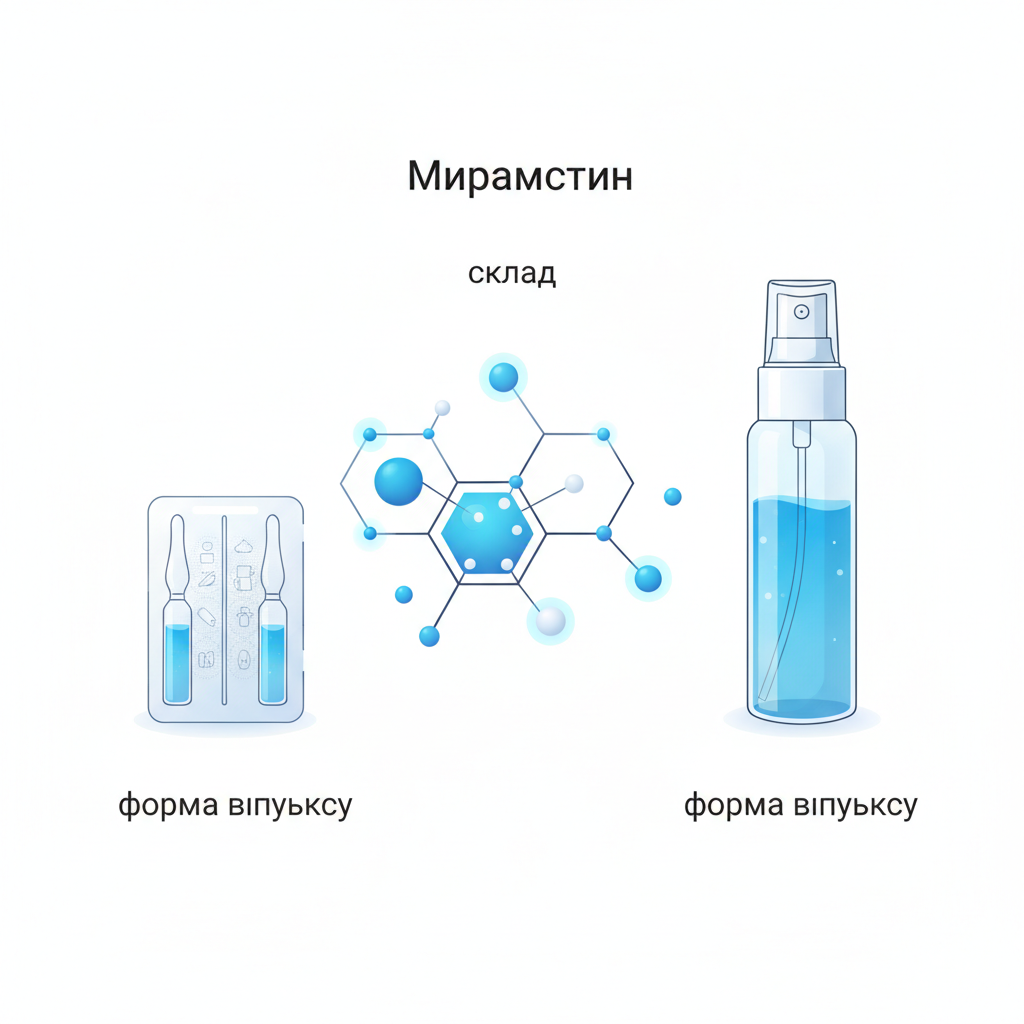 Що таке мірамістин: склад і форма випуску — иллюстрация к статье «мірамістин це»