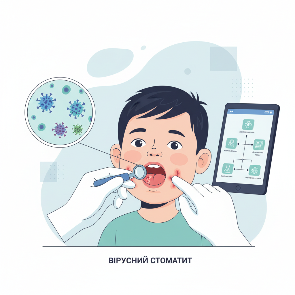 Діагностика вірусного стоматиту — иллюстрация к статье «вірусний стоматит»