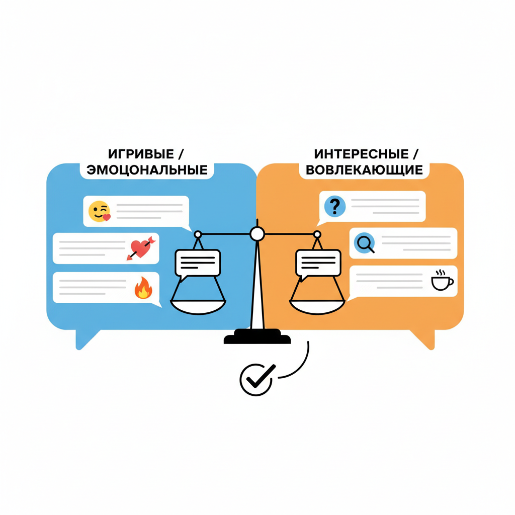 Сравнение типов сообщений: что работает лучше — иллюстрация к статье «что написать мужчине, чтобы он захотел тебя»