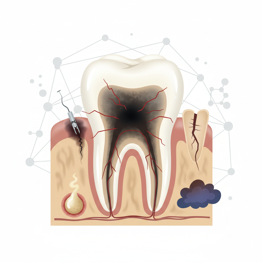 Чому потемнів зуб: основні причини — иллюстрация к статье «потемнів зуб»