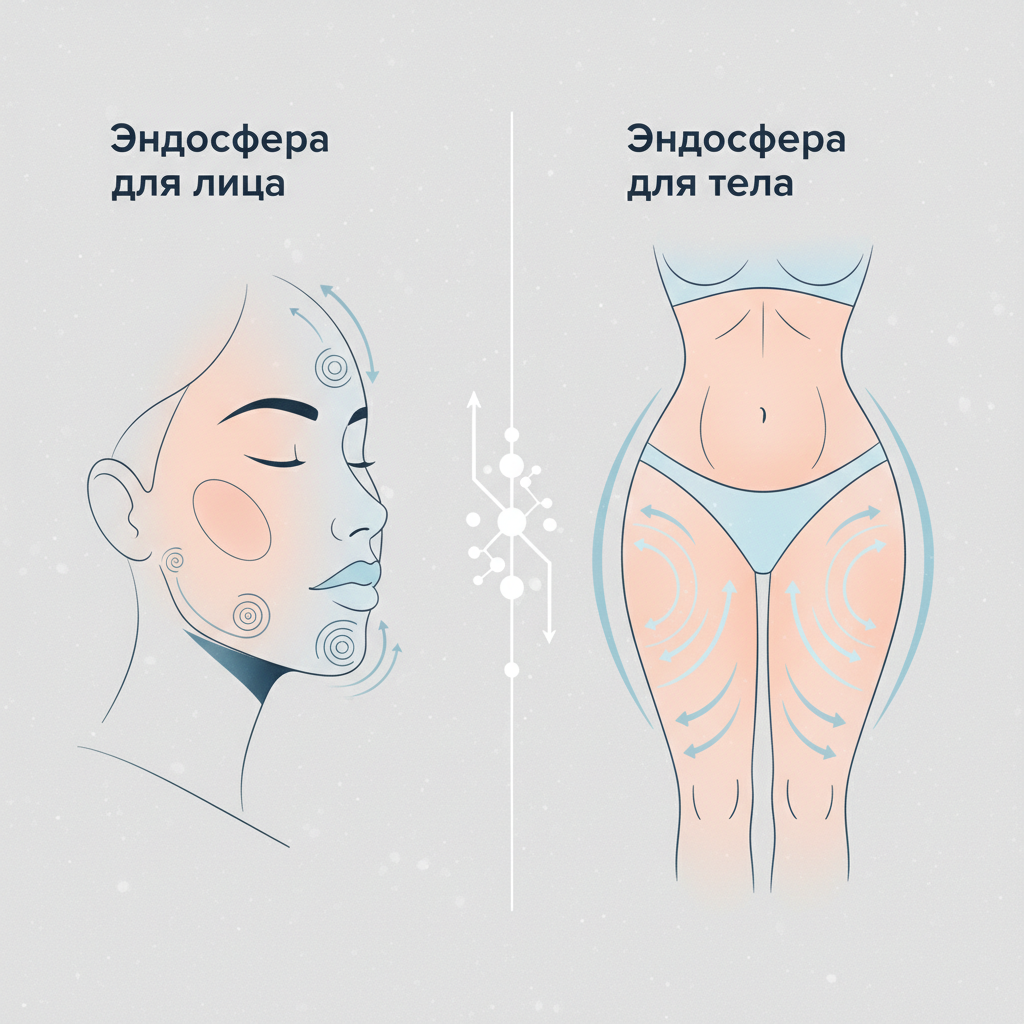 Эндосфера для лица и тела: сравнение — иллюстрация к статье «Эндосфера это»