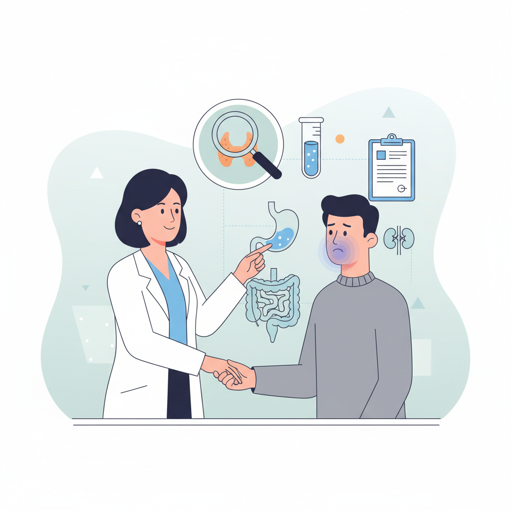 Діагностика: що перевіряє лікар — иллюстрация к статье «присмак йоду у роті»