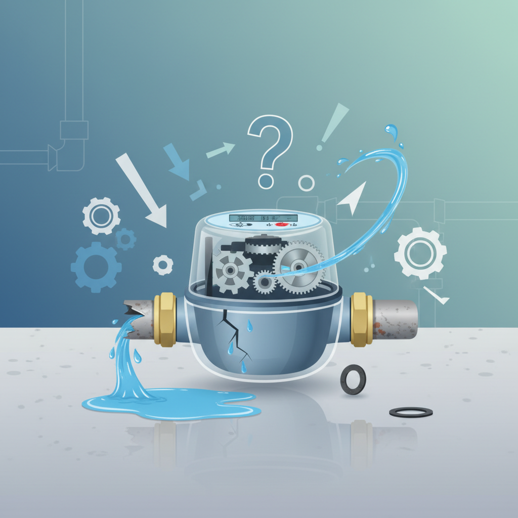 Чому тече лічильник води — иллюстрация к статье «Що робити, якщо тече лічильник води»