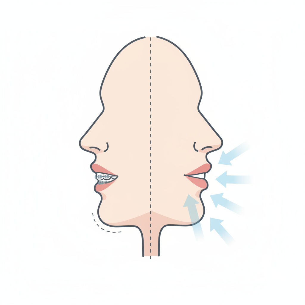 Які частини обличчя змінюються найчастіше — иллюстрация к статье «як змінюється обличчя після брекетів»
