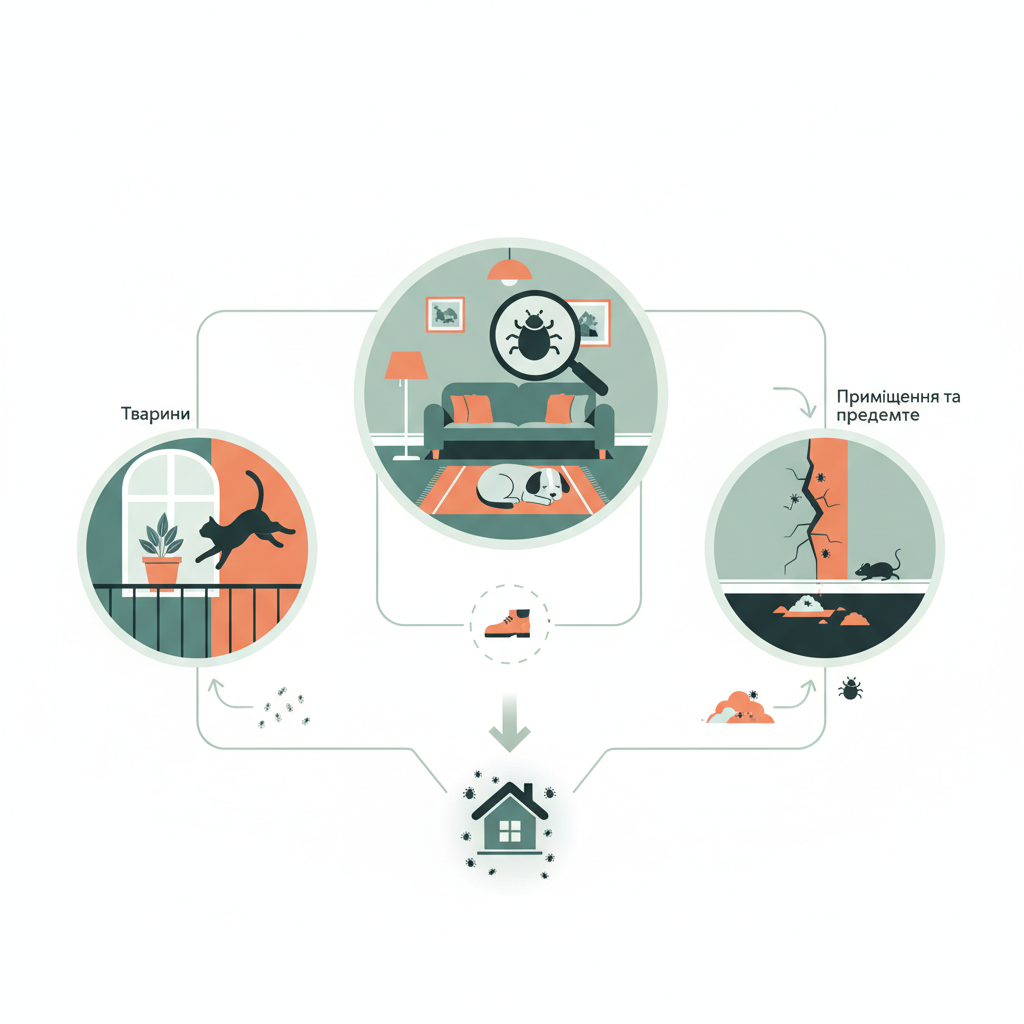 Основні джерела бліх у квартирі — иллюстрация к статье «Звідки беруться блохи у квартирі та в будинку»