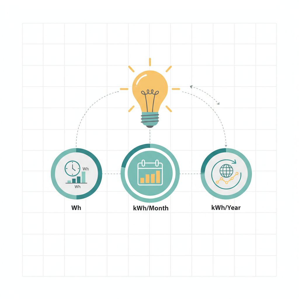Розрахунок місячного та річного споживання — иллюстрация к статье «Скільки споживає лампочка на годину»