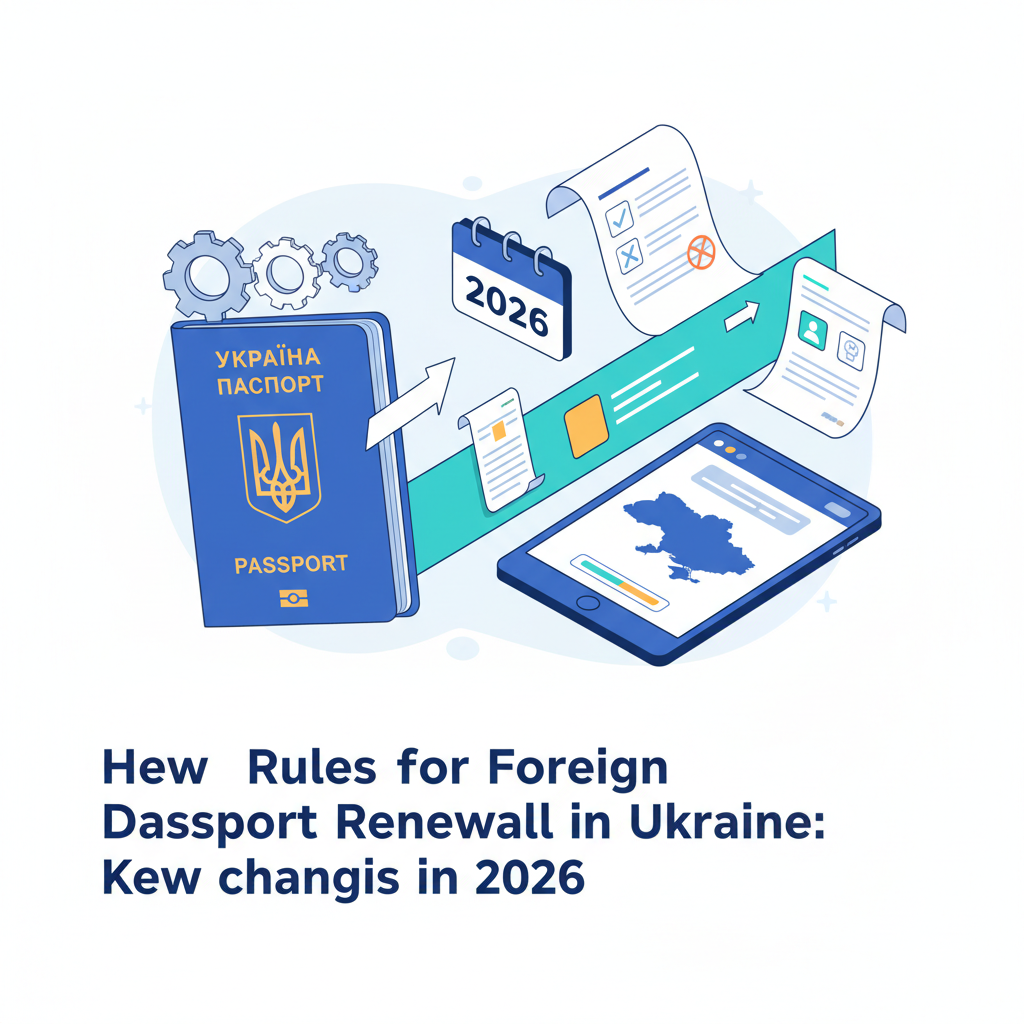 Новые правила оформления в 2026: главные изменения — иллюстрация к статье «как продлить загранпаспорт в украине»