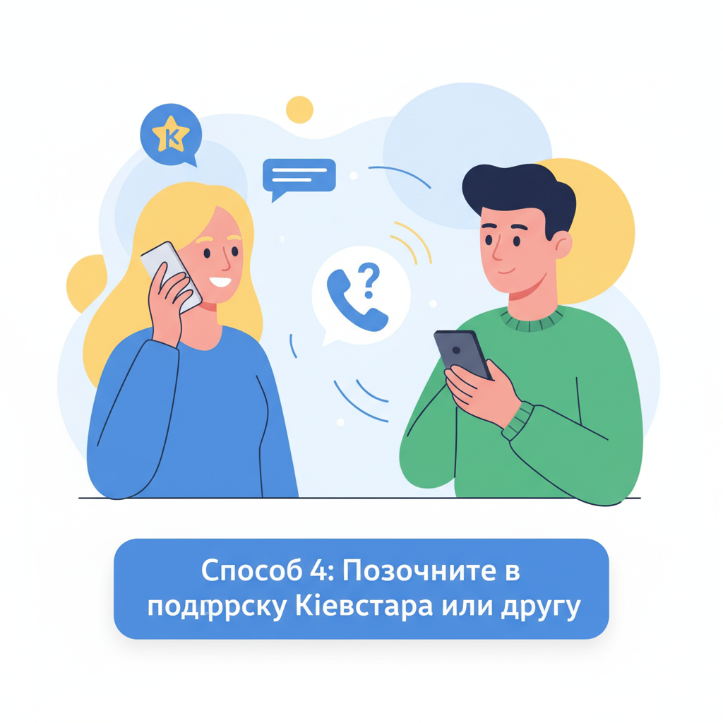 Способ 4: Позвоните в поддержку Киевстара или другу — иллюстрация к статье «как узнать свой номер телефона киевстар»