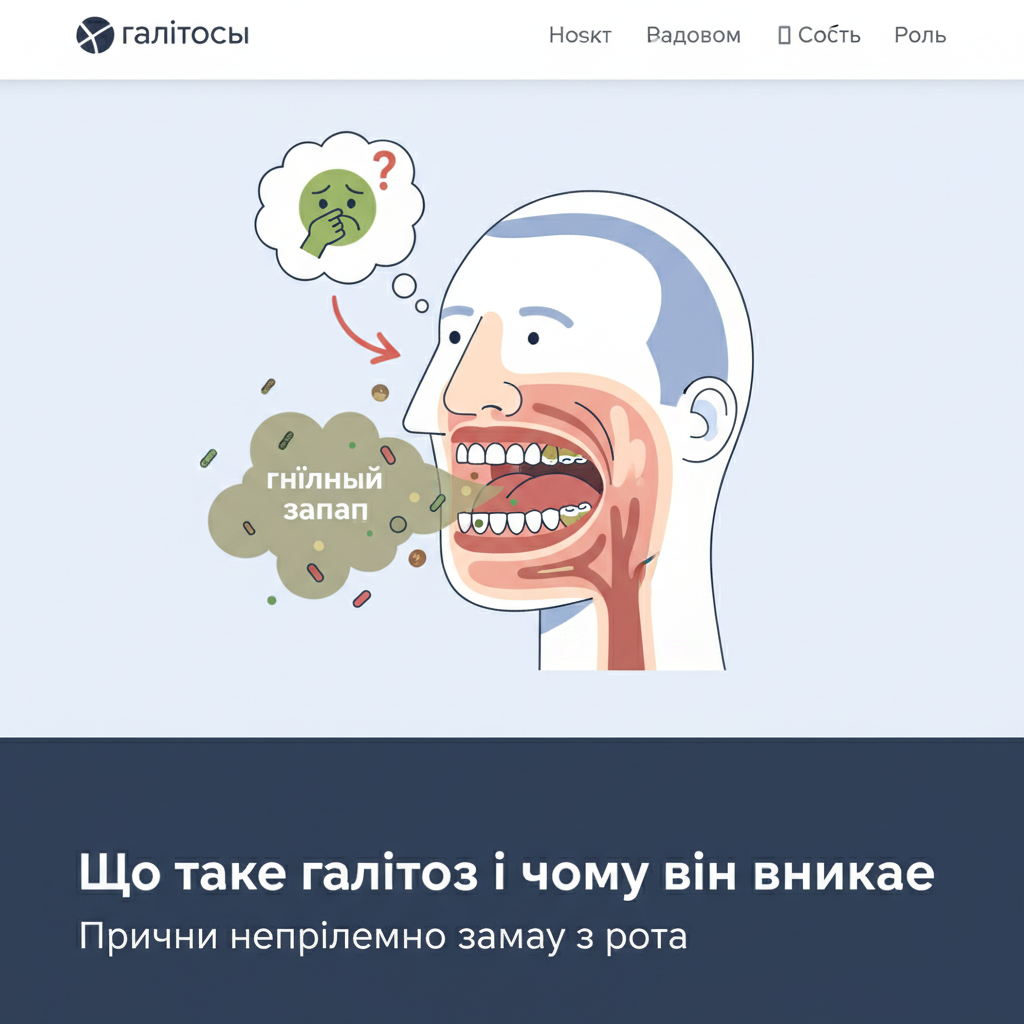 Що таке галітоз і чому він виникає — иллюстрация к статье «гнильний запах з рота»