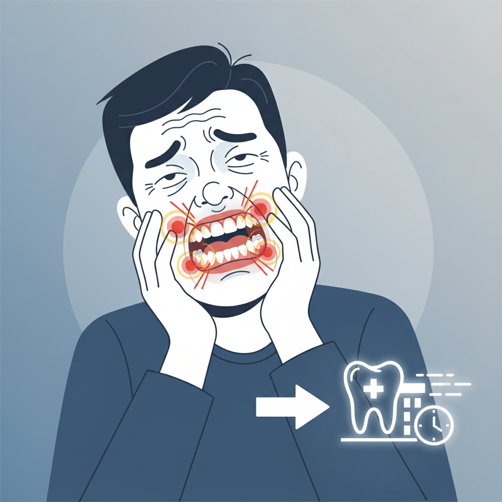 Коли звертатися до стоматолога негайно — иллюстрация к статье «болять всі зуби»