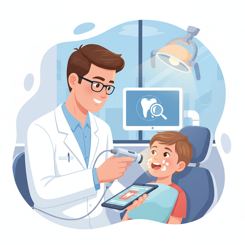 Діагностика білих плям на зубах — иллюстрация к статье «білі плями на зубах у дитини»