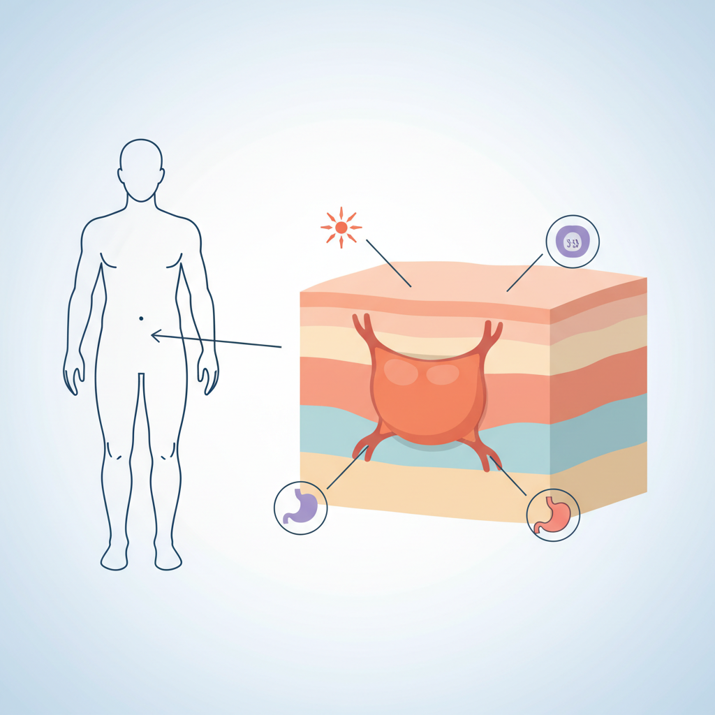 Симптоми грижі живота — иллюстрация к статье «грижа живота»