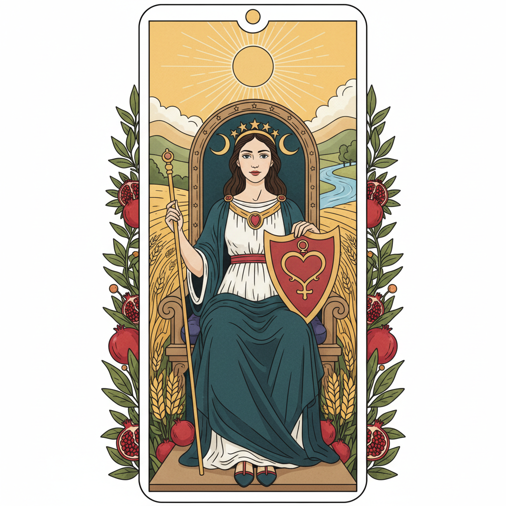 Значение Императрицы Таро в прямом положении — иллюстрация к статье «императрица таро значение»