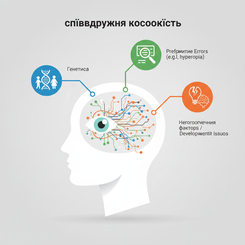 Причини розвитку співдружної косоокості — иллюстрация к статье «співдружня косоокість»