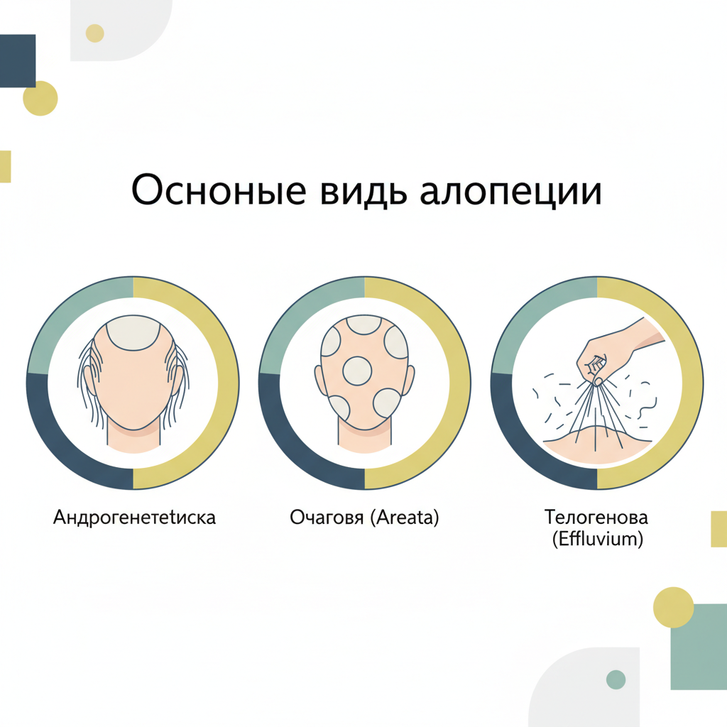 Основные виды алопеции — иллюстрация к статье «алопеция это»