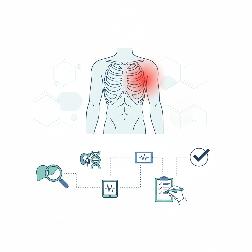 Диагностика: как выяснить точную причину — иллюстрация к статье «боль в правом боку под ребрами»