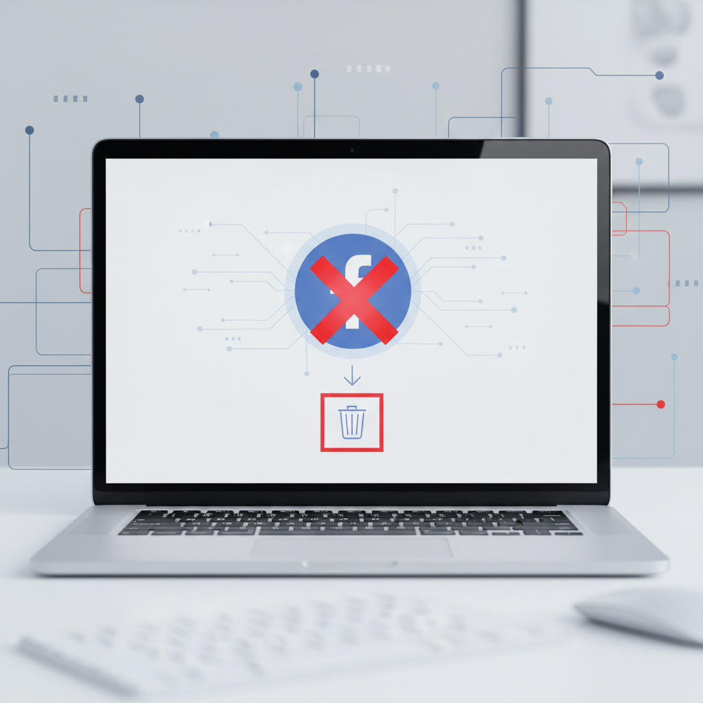 Как удалить аккаунт Facebook с компьютера — иллюстрация к статье «как удалить аккаунт фейсбук»
