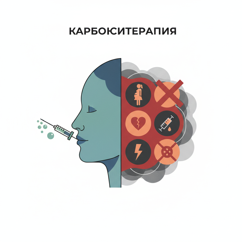Противопоказания и возможные риски — иллюстрация к статье «карбокситерапия»