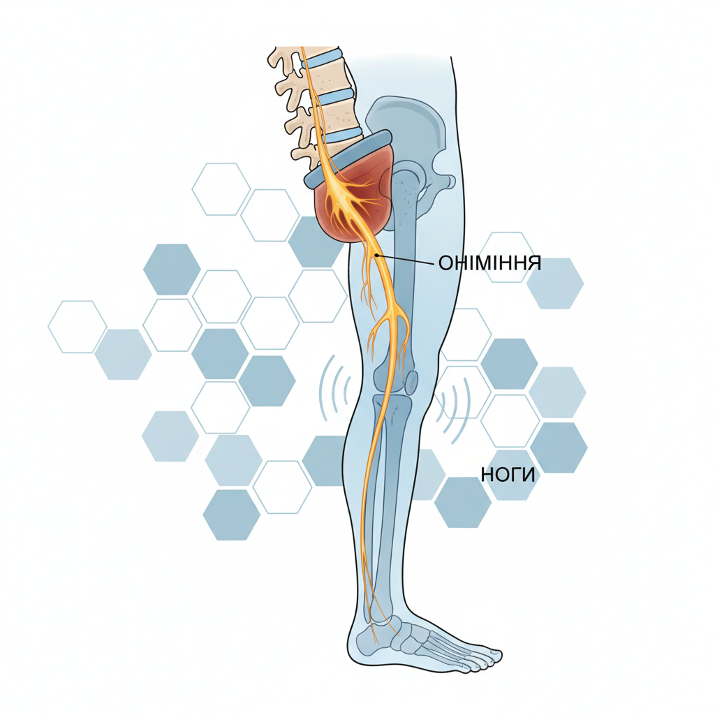 Що таке грижа хребта і чому вона викликає оніміння — иллюстрация к статье «оніміння ноги при грижі хребта»