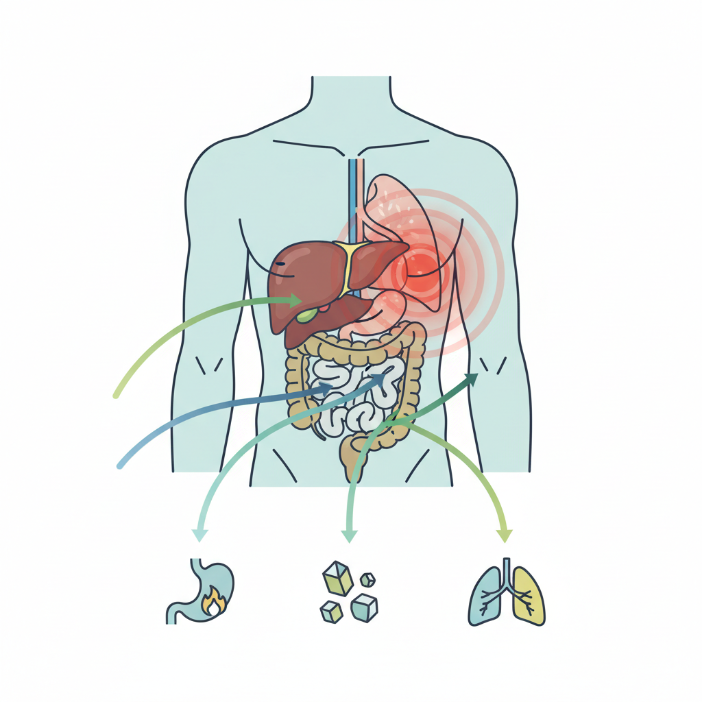 Основные причины боли в правом боку под ребрами — иллюстрация к статье «боль в правом боку под ребрами»