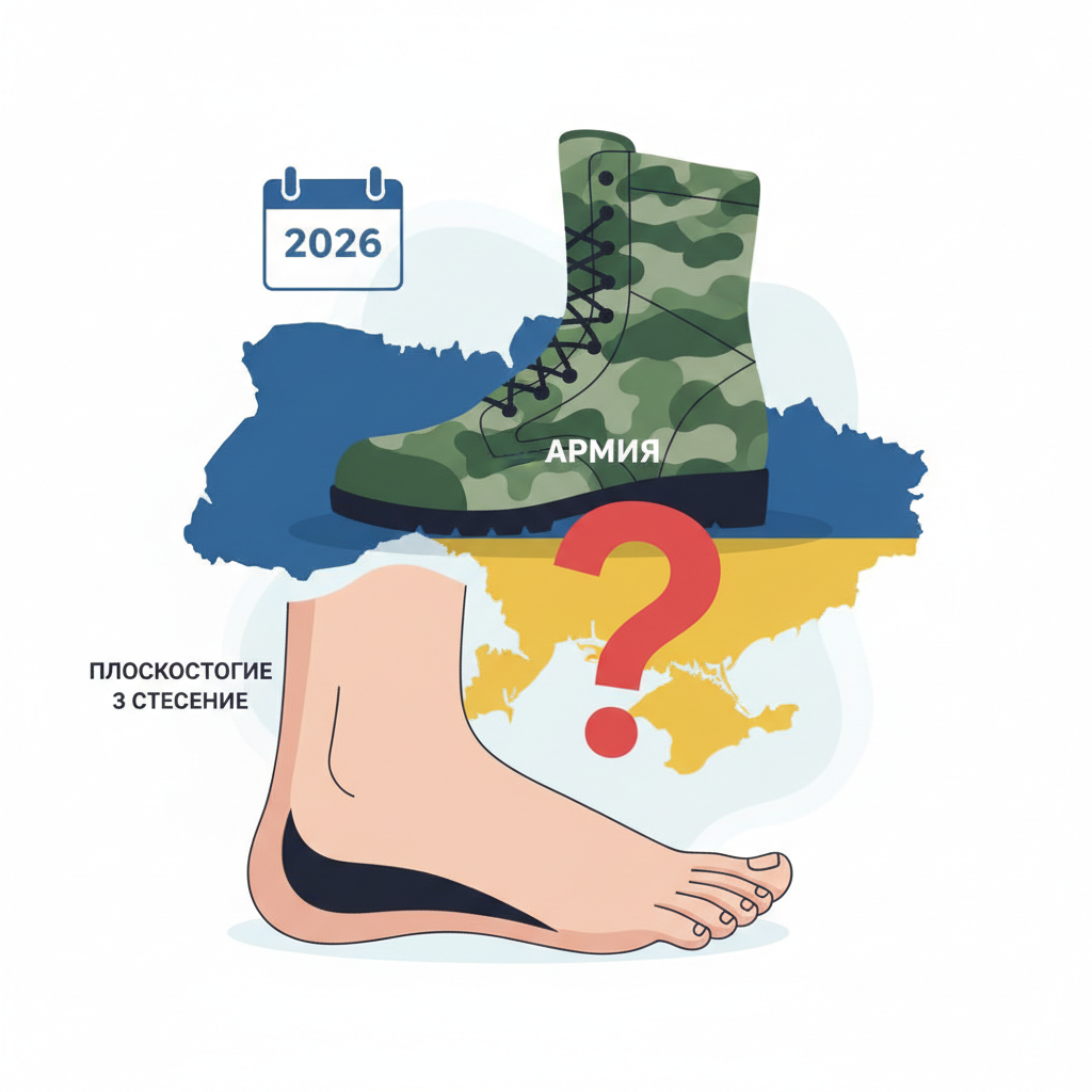 Берут ли в армию с плоскостопием 3 степени в Украине 2026 — иллюстрация к статье «плоскостопие 3 степени армия украина»
