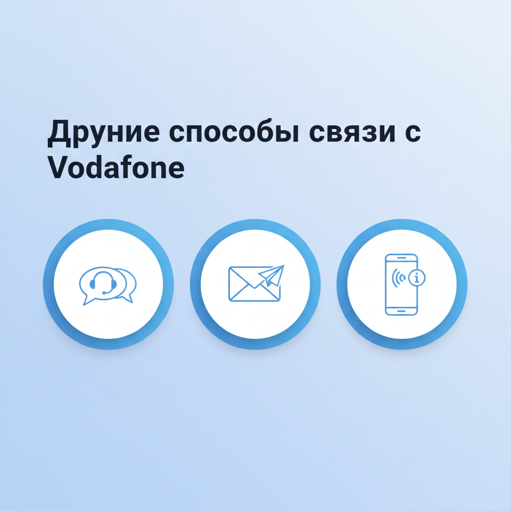 Другие способы связи с Vodafone — иллюстрация к статье «как связаться с оператором vodafone»