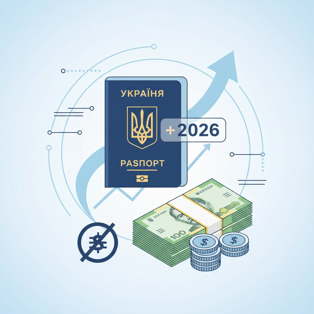 Стоимость оформления загранпаспорта в 2026 — иллюстрация к статье «как продлить загранпаспорт в украине»