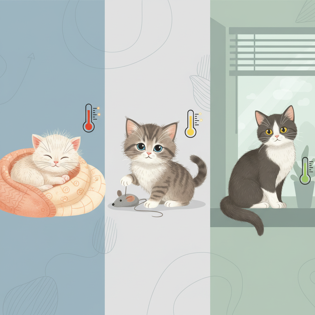 Температура у кошенят: особливості за віком — иллюстрация к статье «температура тіла кота»