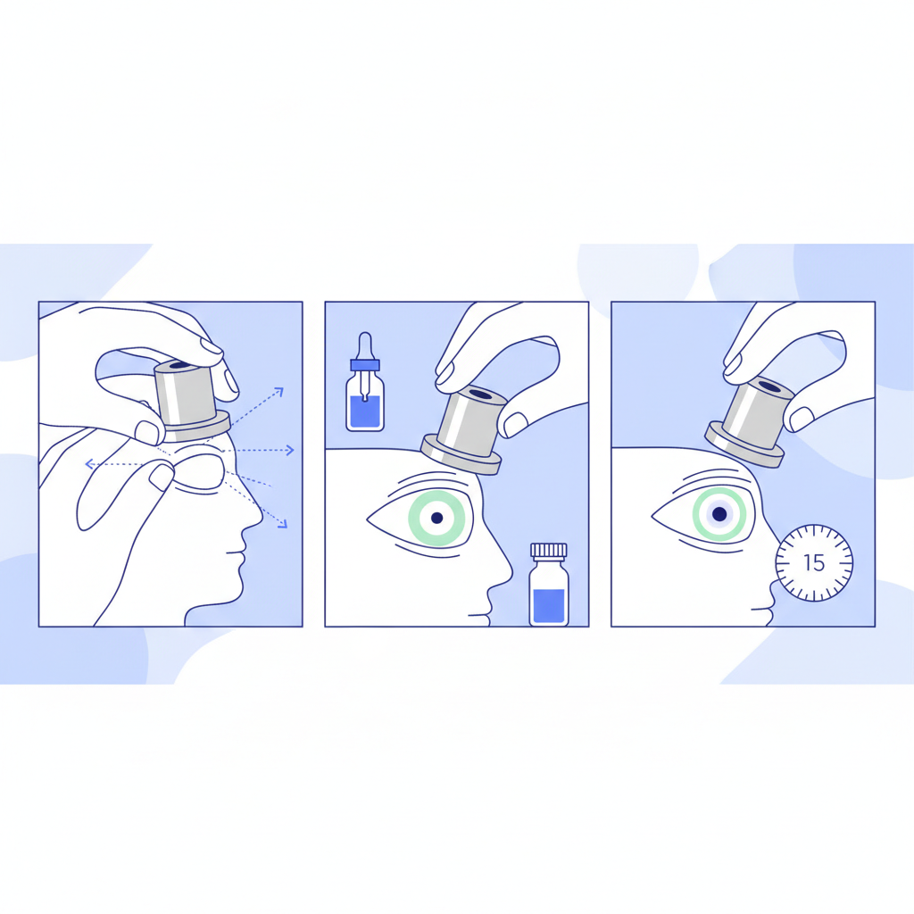 Як проходить тонометрія за Маклаковим: покроково — иллюстрация к статье «тонометрія ока»