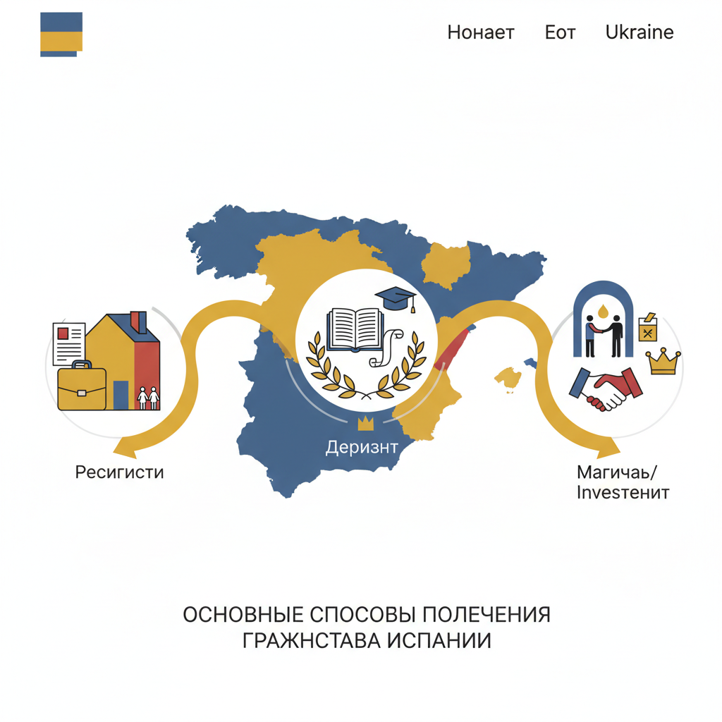 Основные способы получения гражданства Испании — иллюстрация к статье «гражданство испании для украинцев»