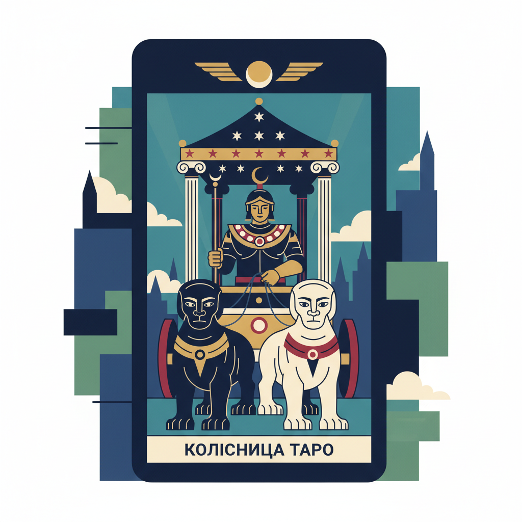 Пряме значення карти Колісниця — иллюстрация к статье «колісниця таро»