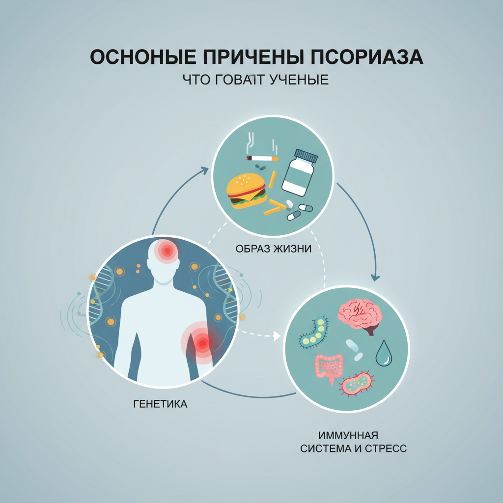Основные причины псориаза: что говорят ученые — иллюстрация к статье «псориаз причины»
