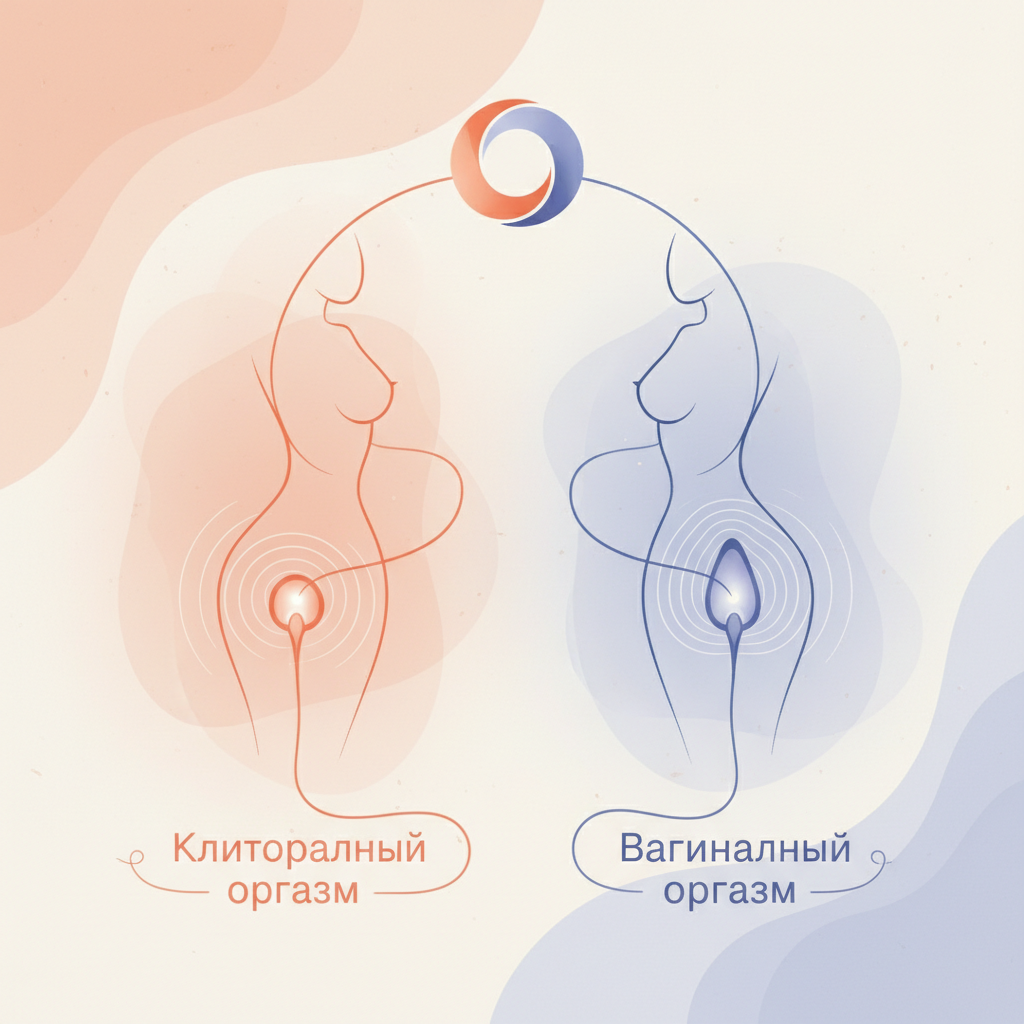 Типы женского оргазма: клиторальный и вагинальный — иллюстрация к статье «как кончает женщина»