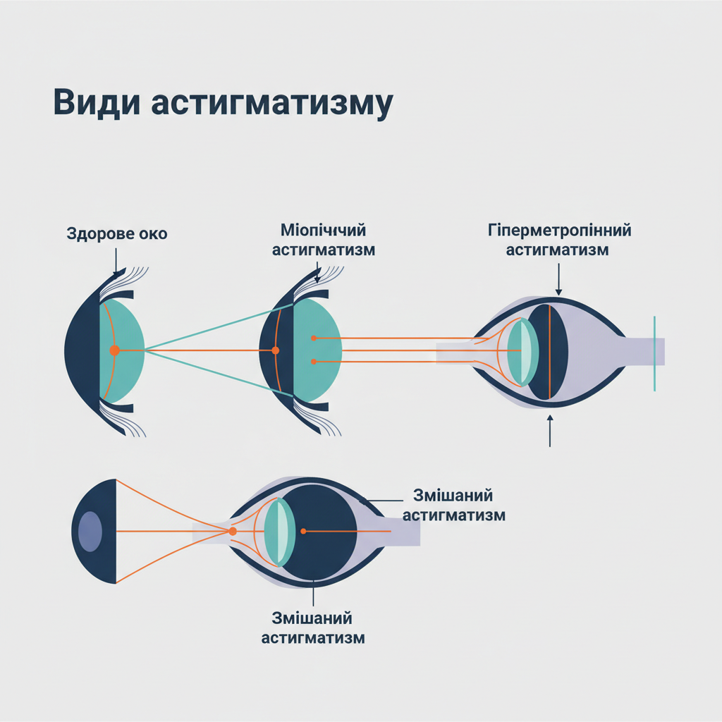 Види астигматизму — иллюстрация к статье «що таке астигматизм»