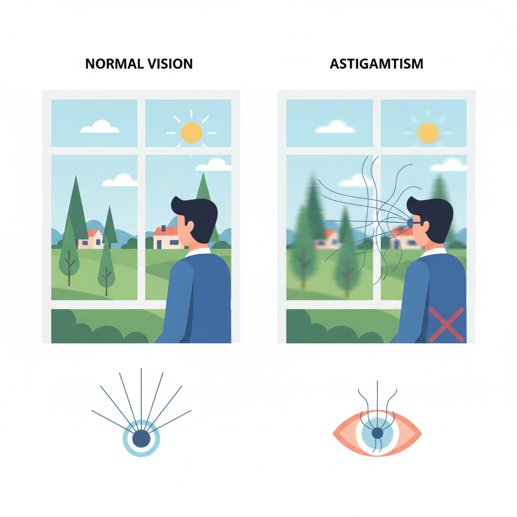 Що таке астигматизм і як він впливає на якість життя — иллюстрация к статье «лазерна корекція зору при астигматизмі»