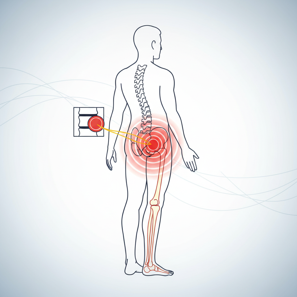 Симптоми грижі хребта з болем в нозі — иллюстрация к статье «біль в нозі при грижі хребта»
