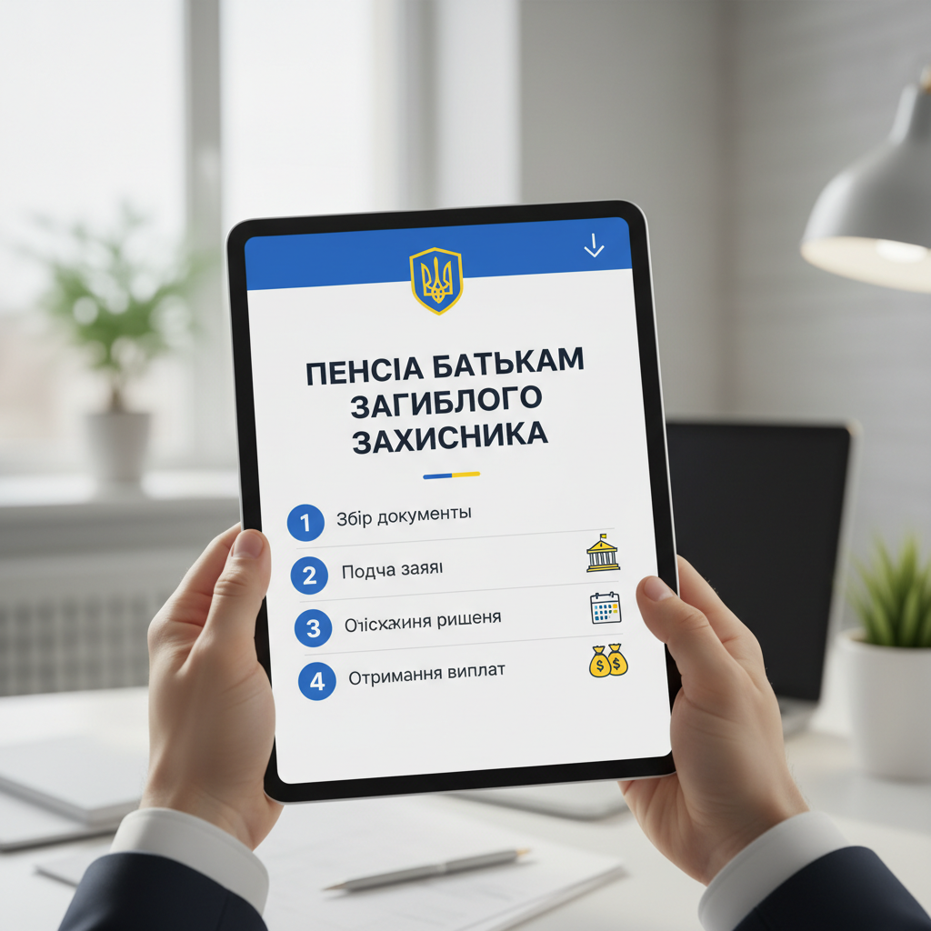Как оформить пенсию родителям погибшего защитника: пошаговый план — иллюстрация к статье «пенсия родителям погибшего военнослужащего в украине»