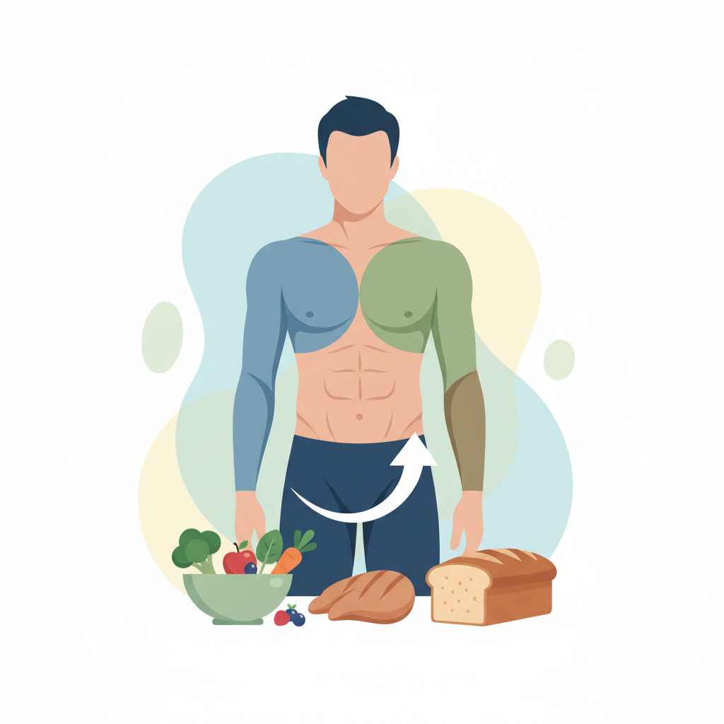 Правильное питание: основа избавления от жира на животе — иллюстрация к статье «как убрать живот мужчине»