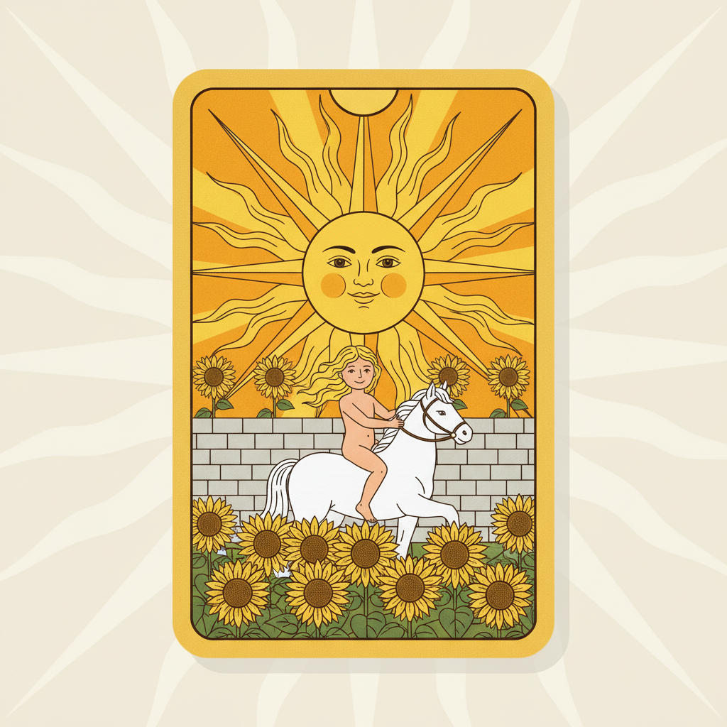 Описание карты Солнце: символика и изображение — иллюстрация к статье «солнце таро значение»