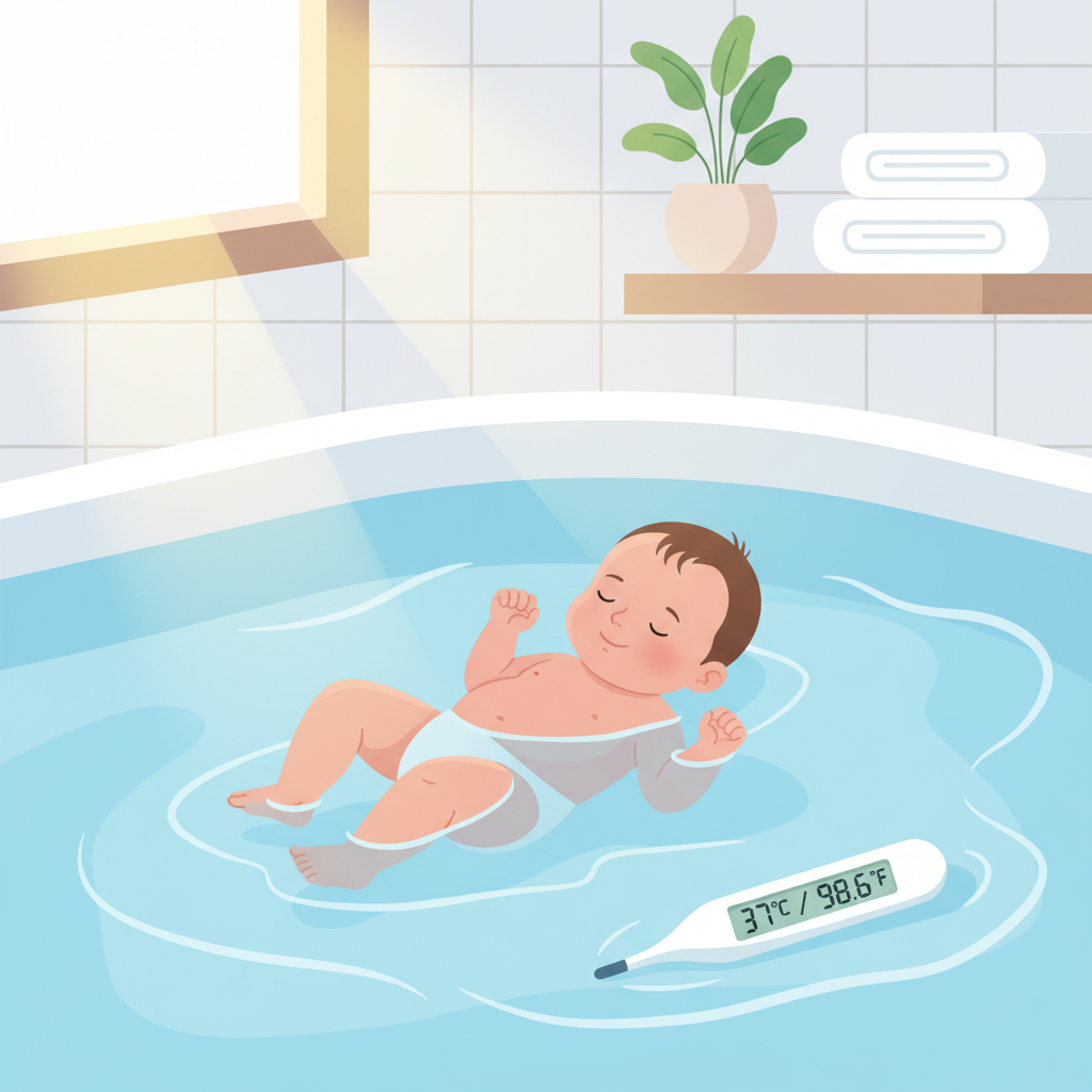 Оптимальна температура води та умови купання — иллюстрация к статье «коли можна купати новонароджену дитину»