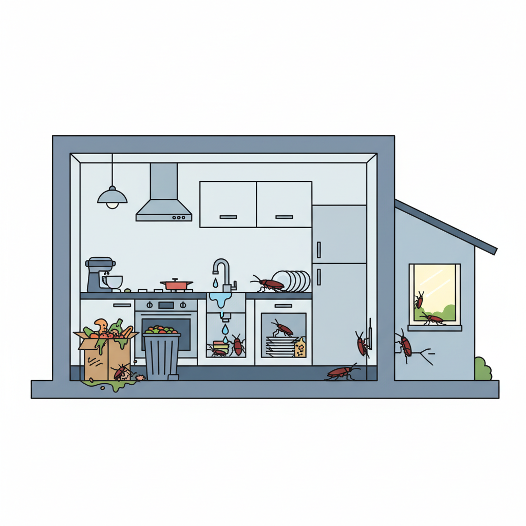 Чому таргани з'являються в квартирі — иллюстрация к статье «Як вивести тарганів з квартири та будинку»